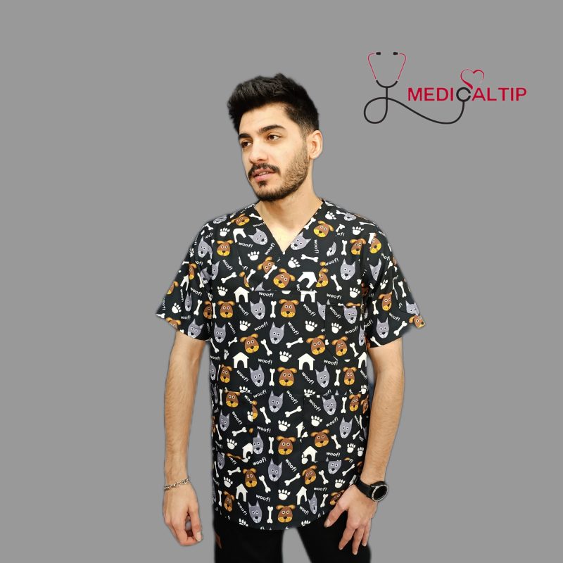 اسکراب طرح دامپزشکی مردانه