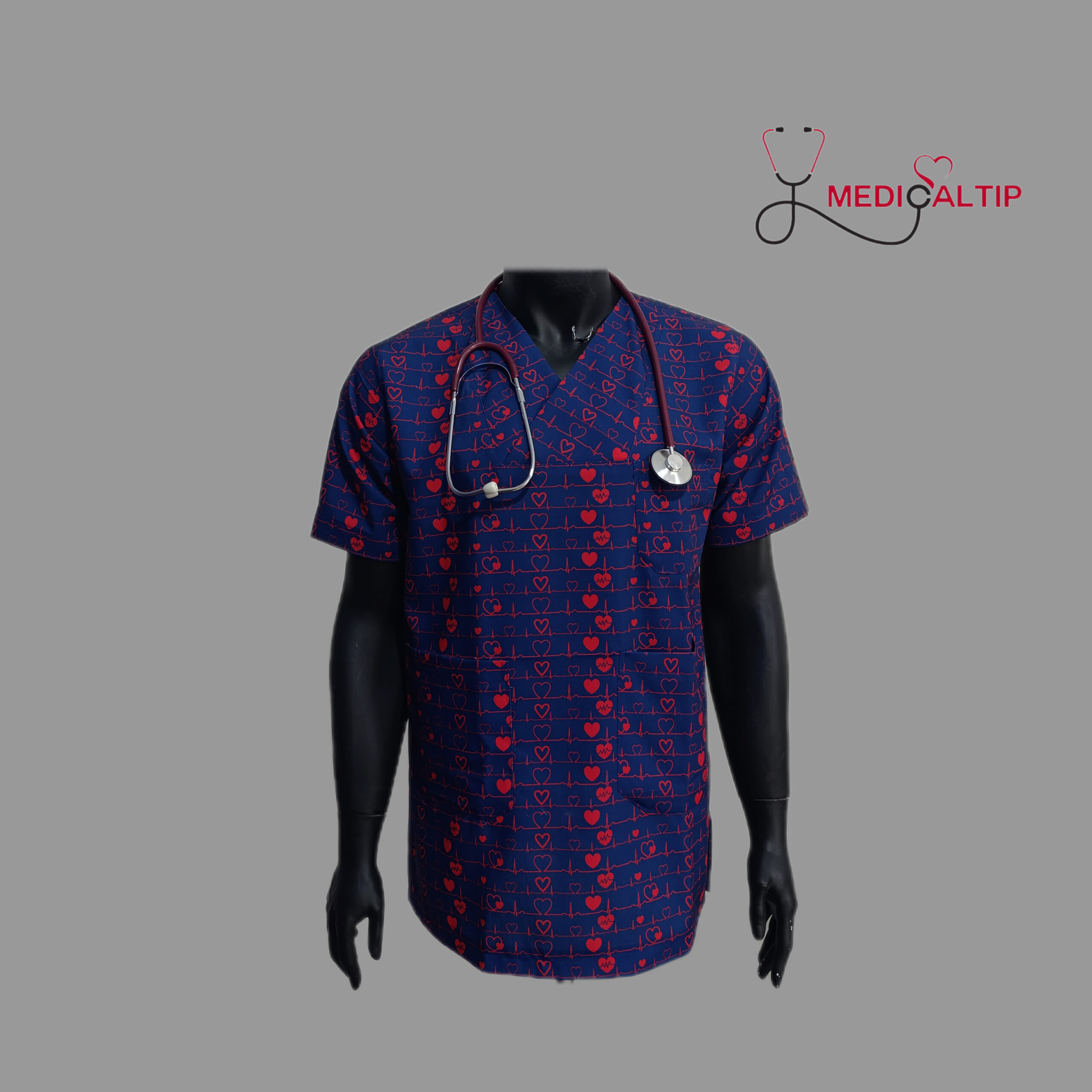 اسکراب طرح قلب مردانه