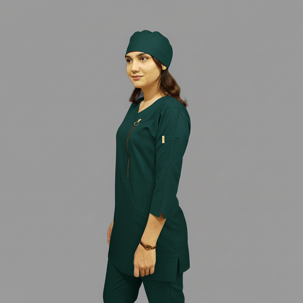 اسکراب زنانه مدل هانیا زیپ دار