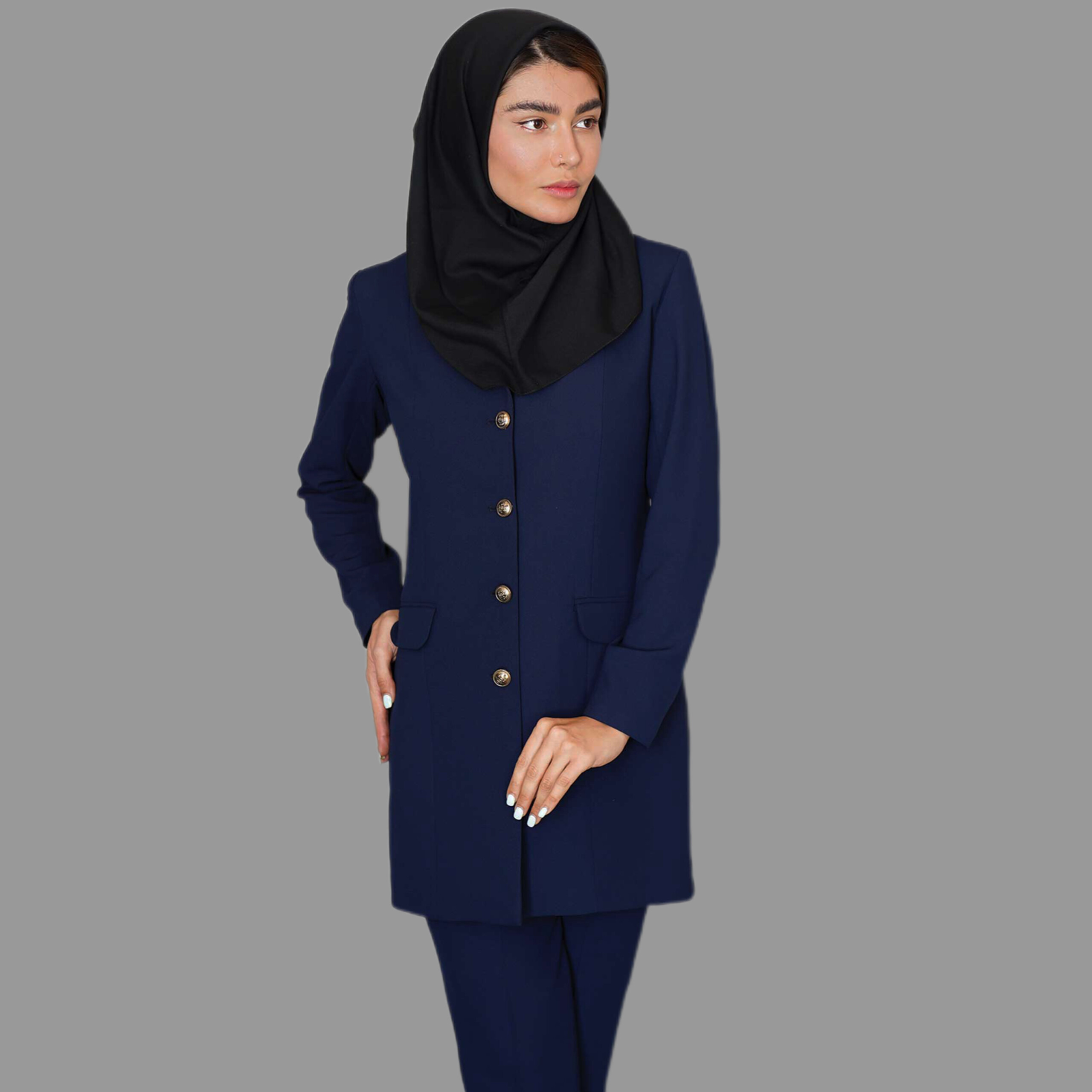 InShot_20260210_080025723 مانتو اداری مدل کرپ - Image 1