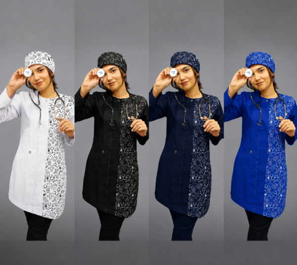 file_00000000818881f5ad5964af5d6df71e اسکراب زنانه طرح دار هیوا مدیکال - Image 1